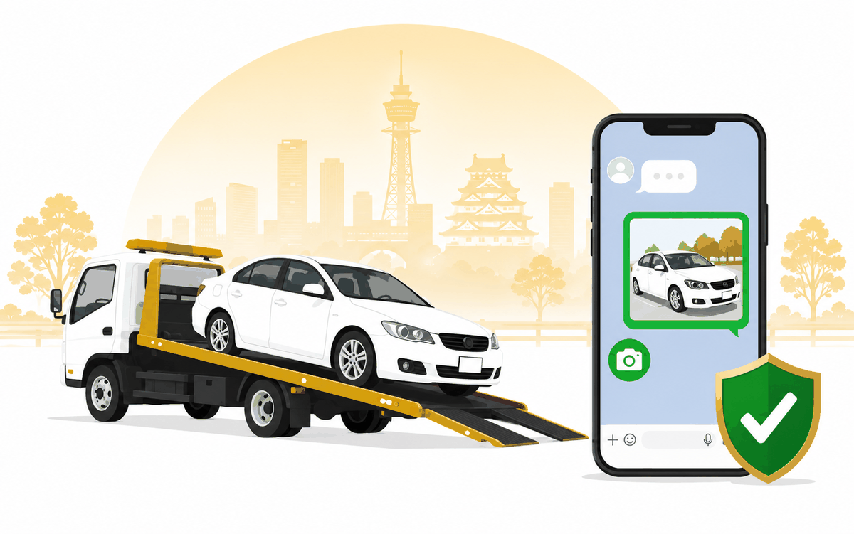 廃車・不動車をLINEの写真だけで無料引き取り相談